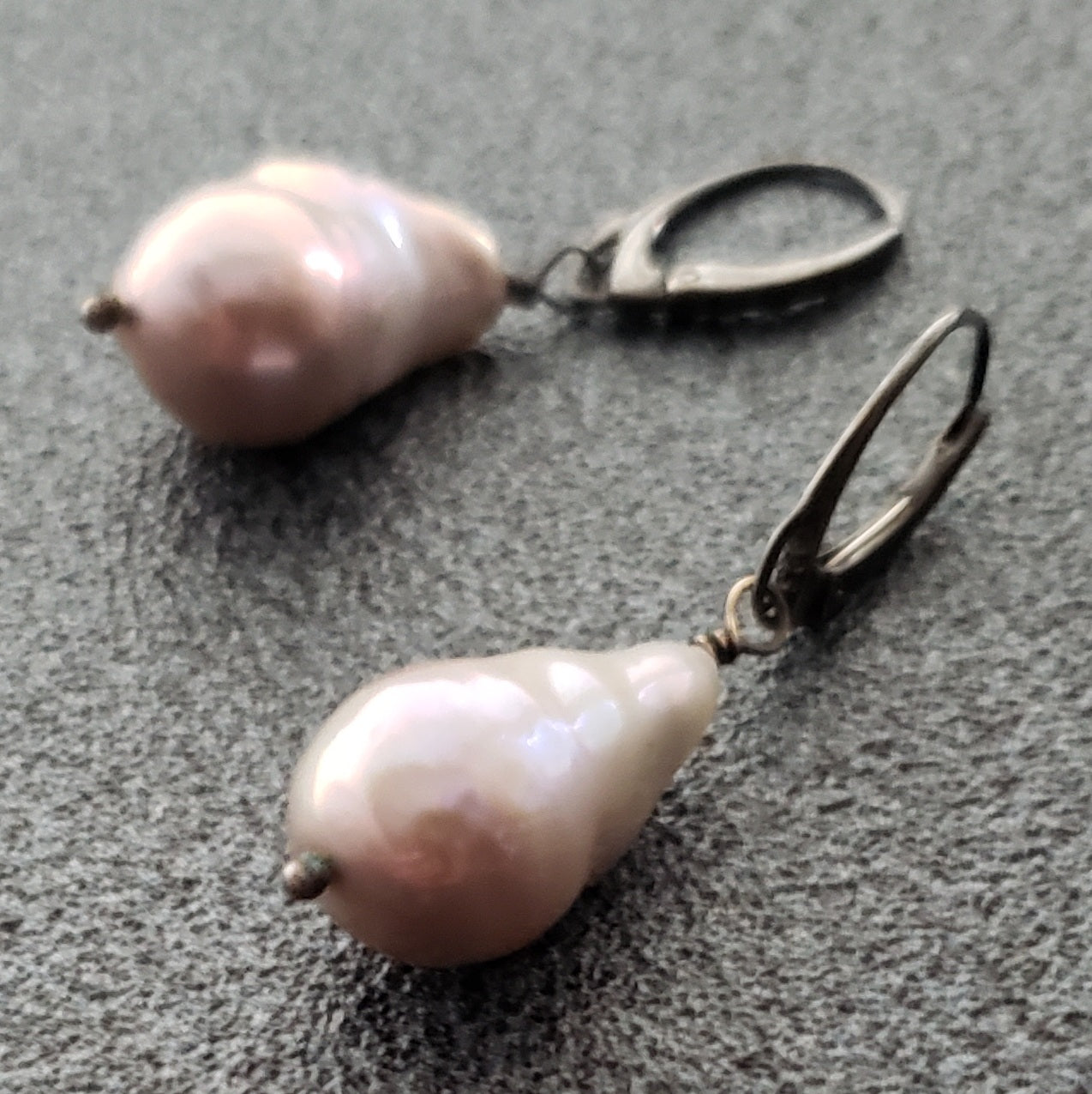 Luscious Baroque Pearls with Sterling Leverbacks